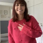 Pink Bobble Knit Sweater 1