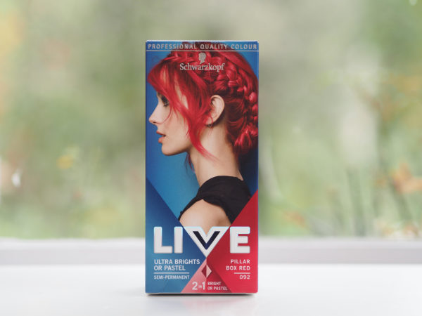 Schwartzkopf Live Pillar Box Red On Dark Hair